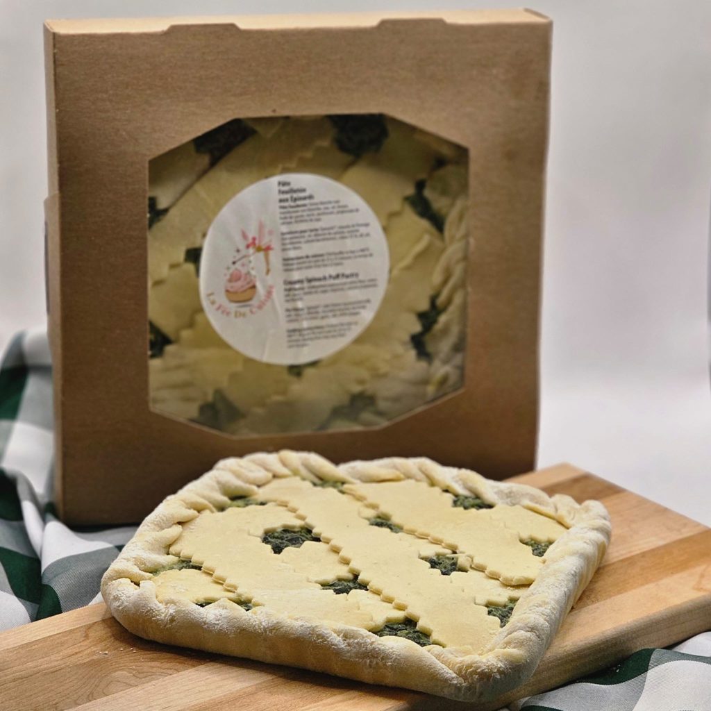 Pâte feuilletée crémeuse aux épinards